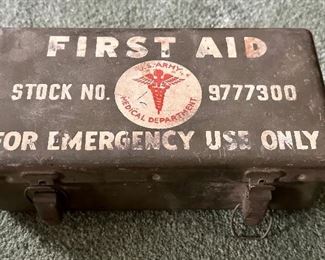 Vintage U.S. Army First Aid Kit