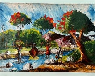 Oil on Canvas, Signed Jean Michel