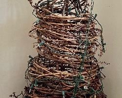 Lighted Twig Xmas Tree