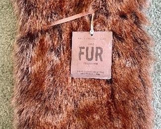 Restoration Hardware Fur Wine Bag