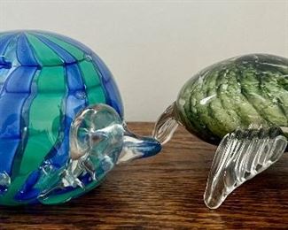 Art Glass Turtles