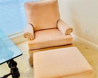 Swivel rocker with ottoman 