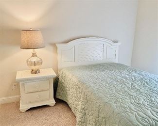 Broyhill queen headboard and bedside chest