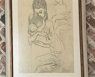 Picasso Mother and Child lithograph 