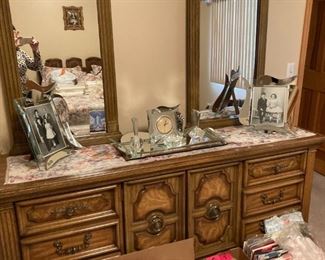 dresser with mirrors