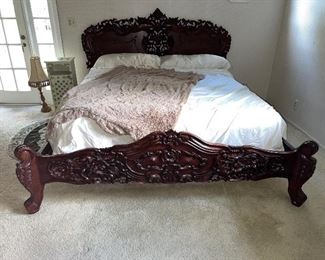 Solid Philippine Mahogany King bed