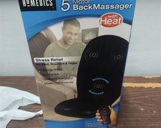 Homedics 5-motor Back Massager With Heat - Black