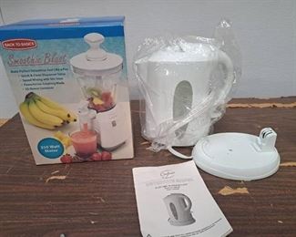 smoothie blast and Electric Water Kettle