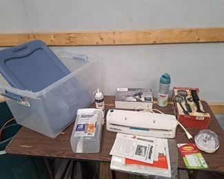 Kitchen items with storage tub and lid