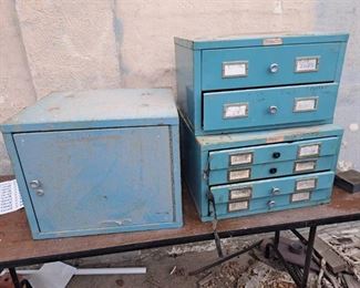 Organizer drawers and cabinet