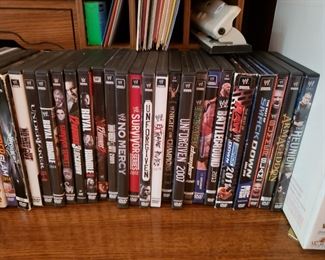 Nice collection of professional wrestling DVDs