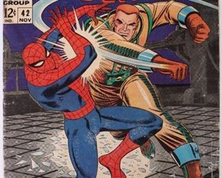 Amazing Spiderman #42 raw comic book. 2nd appearance of the Rhino.1st full appearance of Mary Jane Watson, final panel. Mary Jane Watson delivers her iconic line "Face it, Tiger…you just hit the jackpot!"
