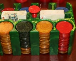 Bakelite Poker Chips (3) Colors