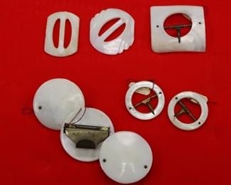 Mother of Pearl Belt Buckles