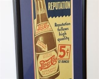 Original Pepsi Advertising (Matted/Framed)