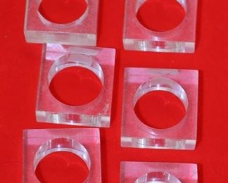 Vintage Lucite Linen Holders 