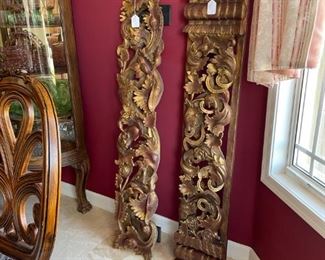 Asst Craft Panels Wood Carved made in Thailand