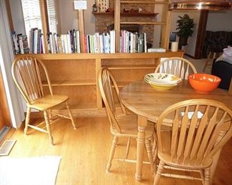 Kitchen Table & Chairs and Cookbooks