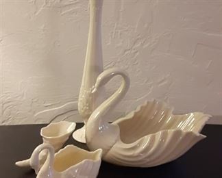 Lenox vase from Woodland collection.  Got to love the swans also by Lenox!  