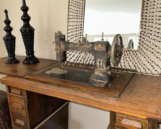 Antique White sewing machine