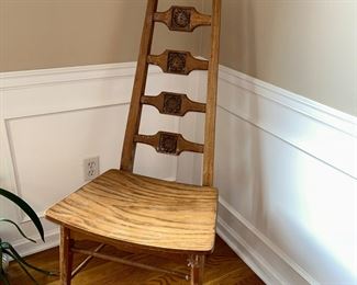 Interesting ladderback chair
