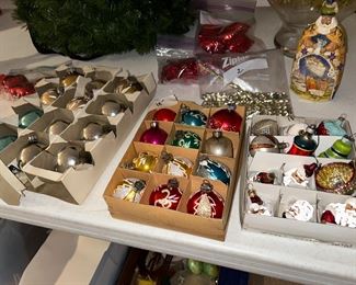 "Shiny Brite ornaments"