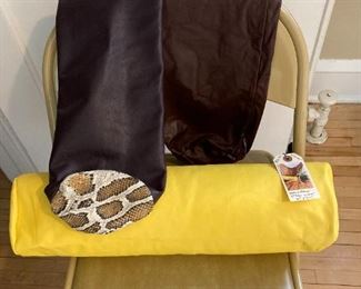 Leather Oval Bolster Sleeves