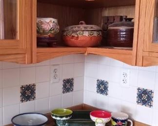 Painted Pottery Kitchen