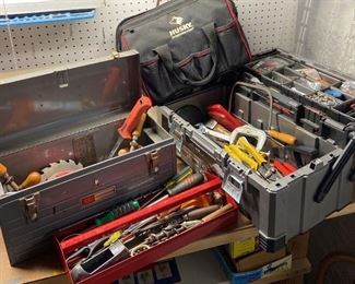 Toolboxes Filled with Tools
