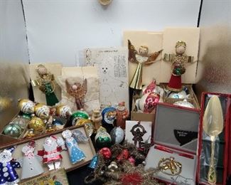 Vintage Ornaments, Painted Eggs, and More