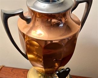 Copper coffee dispenser 
