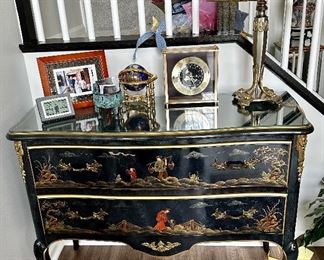 Louis XV Style Chinoiserie Decorated Chest of Drawers
