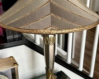 Beautiful Frederick Cooper Table Lamp with gorgeous shade and Base.  