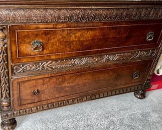 1890's Antique 2 Drawer Dresser