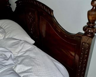 1890's Antique Bed with Head and Foot Boards