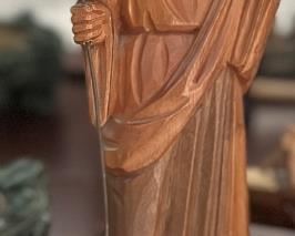 Wood Carving of Jesus, perfect for the Easter Holiday.