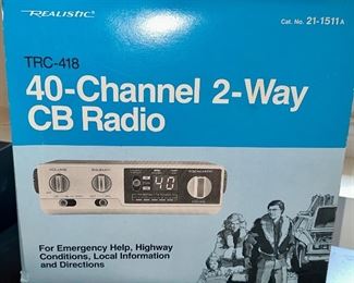 Breaker Breaker: Realistic TRC-418 40 Channel 2-Way CB Radio- What's Your Handle?  Vintage Electronics.