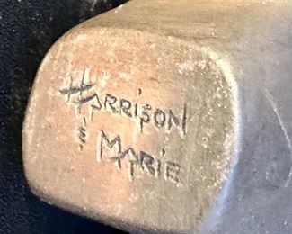 Very Unique carved Buffalo by Harrison & Marie