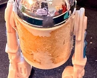 Original 1977 Figures including Left to Right: Darth Vader, R2D2, Luke Skywalker, Princess Leia and Obi-Wan