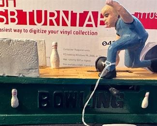 Vintage Bowling Cast Iron Bank.(Reproduction)