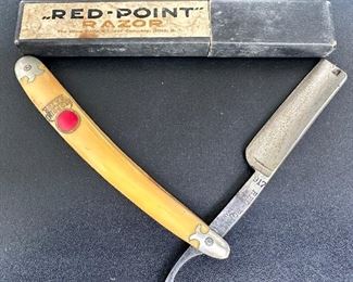 Vintage Red Point Razor