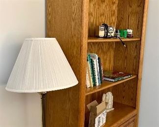 Oak Book Case and bottom cabinet.