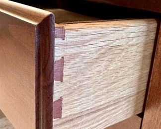 Beautiful Cherry 2 Drawer Display Console/sofa table. Dovetail Drawers.