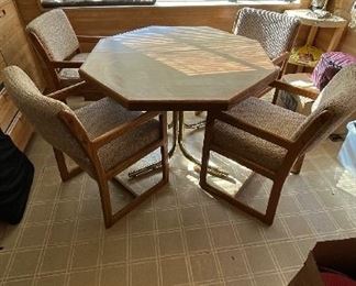 Solid wood, kitchen table and chairs