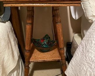 Victorian Oak Lamp Table