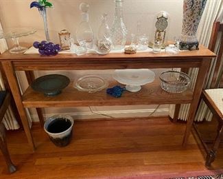 Sofa Table with Marble Insert (Marble is from the Monroe County Courthouse)