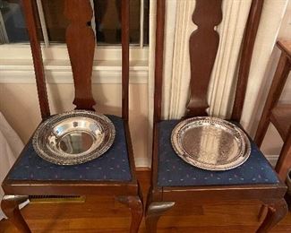 Pair of Queen Anne Side Chairs