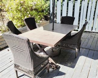 Outdoor dining patio set 