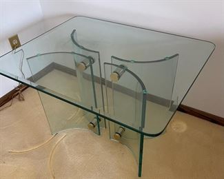 Contemporary Glass Side Table