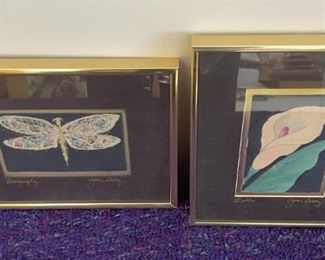 Dragonfly Flower Art